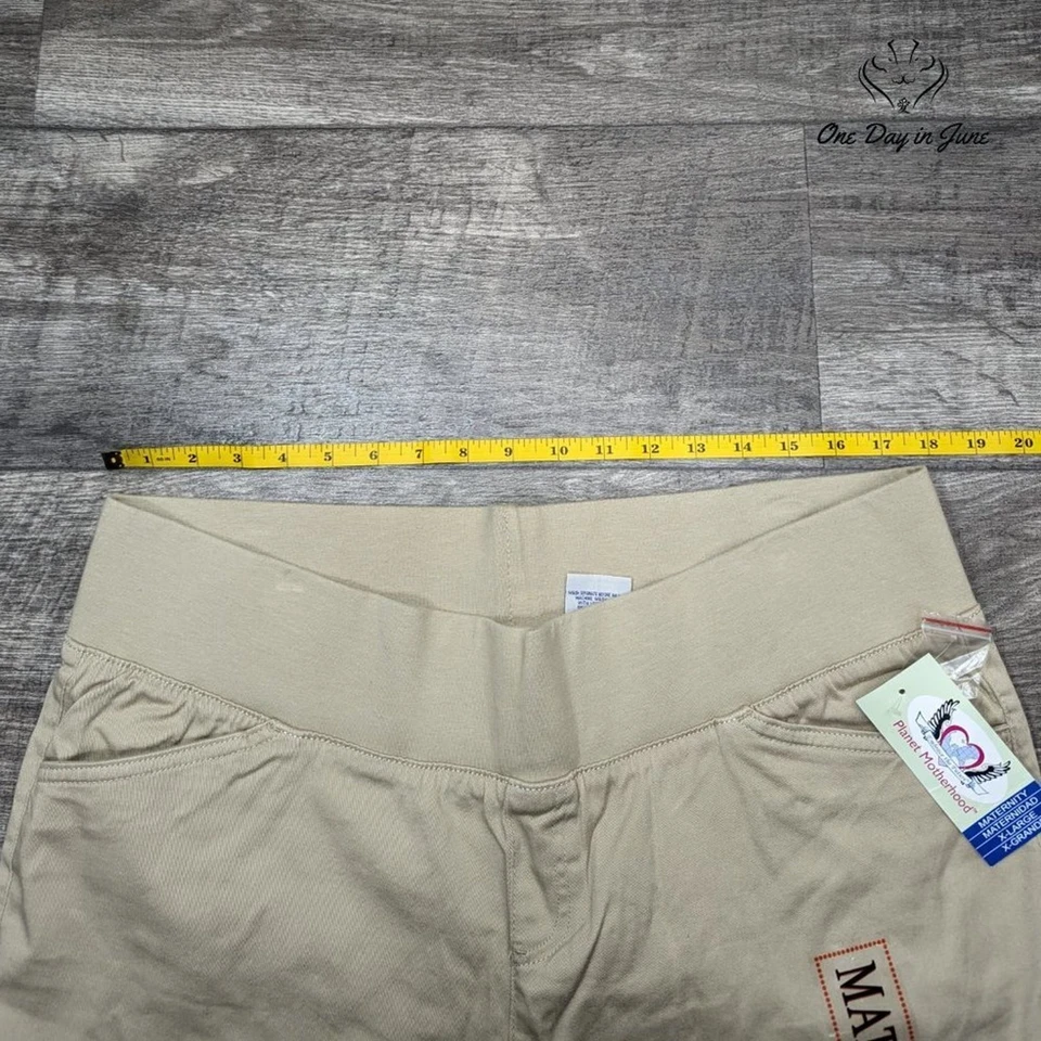 Pantalones de pierna recta Planet Motherhood talla XL Foto 3 de 4