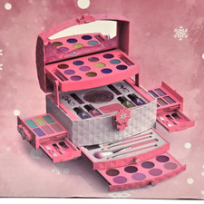 PERRYHOME Kids Makeup Set 56 PCS Washable Cosmetic Safe Skin Friendly PINK NEW