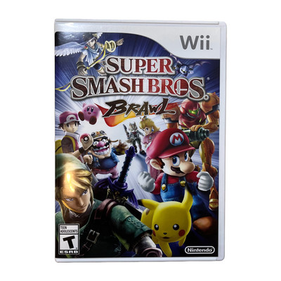 Super Smash Bros. Brawl (Nintendo Wii, 2008) Complete In Box, Tested & Working