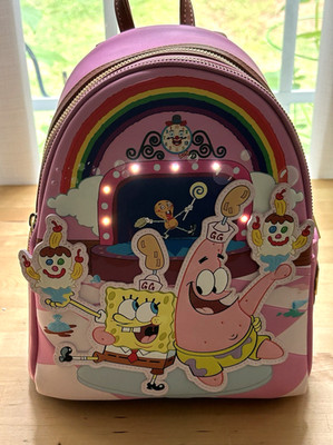LOUNGEFLY - SpongeBob & Patrick Goofy Goobers Light Up Mini Backpack  NWT Rare
