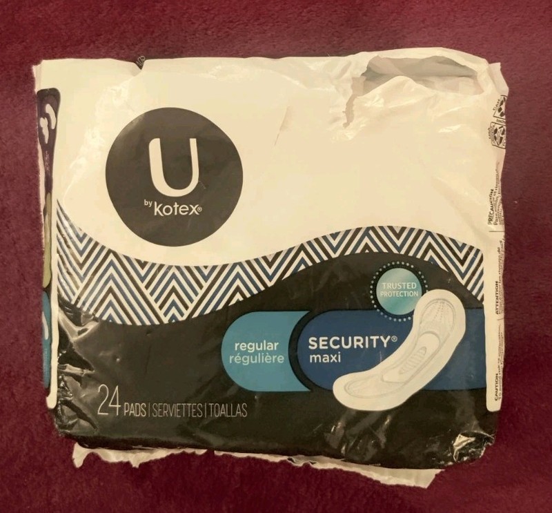 U by Kotex Regular Maxi Pads- (Opened) Blue Pack