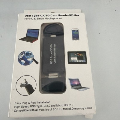 USB SD Micro USB Typ C OTG 3 in1 Kartenleser/Schreiber 2.0 Neu