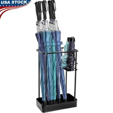Umbrella Holder Stand Iron Storage Organizer Waterproof Durable Indoor Outdoor