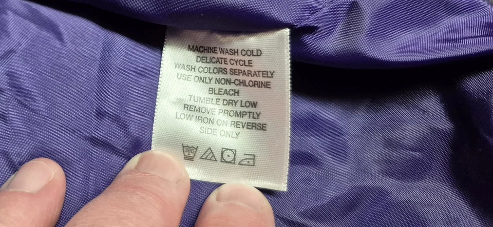 Damas Talla 1X Púrpura All American Comfort Botón Delantero Chaqueta Foto 4 de 4