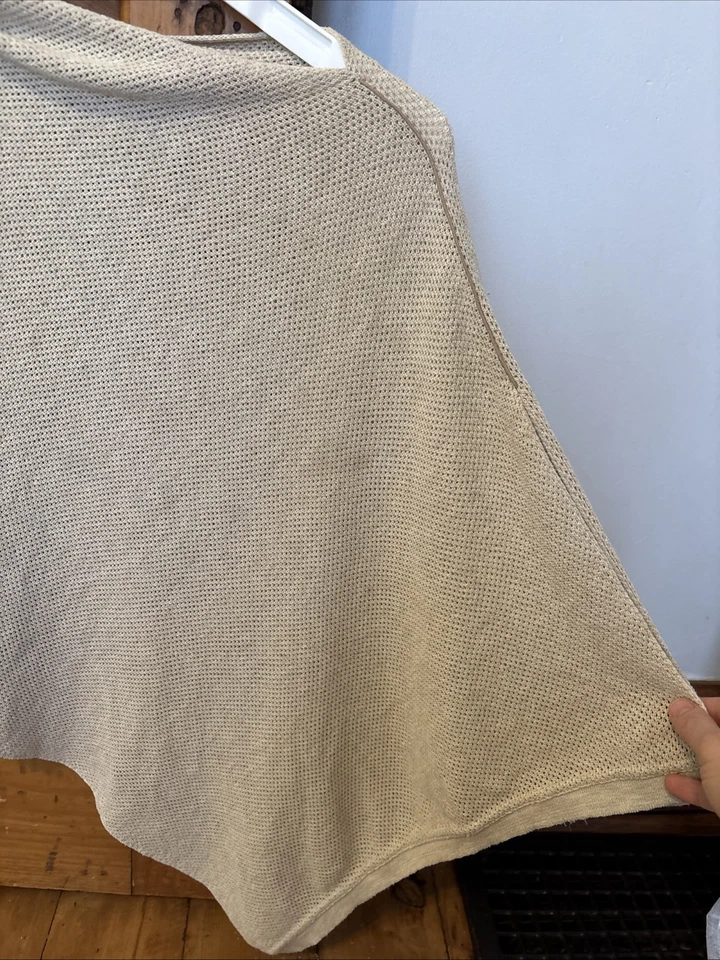 Cubierta de enfermería We Are Amma beige tostado tejido gofre cocoon OS Foto 3 de 4