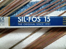 95150 Lucas Milhaupt Sil Fos Silvaloy 15 Silver Solder 28 Rods 1 pound solder