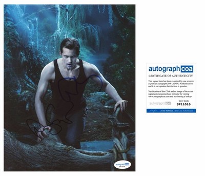 Alexander Skarsgard ''True Blood'' AUTOGRAMM Eric Northman signed 10x8 Foto ACOA
