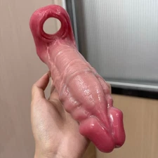 Thicker Penis Sleeve Sheath Extender Men Cock Girth Enhancer Extension Realistic