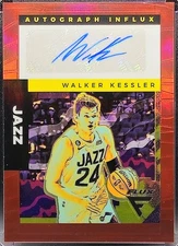 Walker Kessler Rookie Auto 2022-23 Panini Flux Red Influx Autograph /49