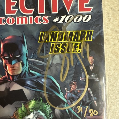 Detective Comics #1000 BATMAN 2019 AUTHENTIC SCOTT SNYDER SIGNATURE RARE - Picture 6 of 8