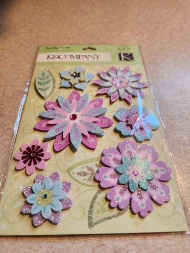 K & Company~Fiori scintillanti~Grandi adesioni