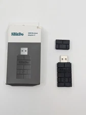 8Bitdo Wireless USB Adapter 2 for Switch, Windows, Mac & Raspberry Pi + (Black)