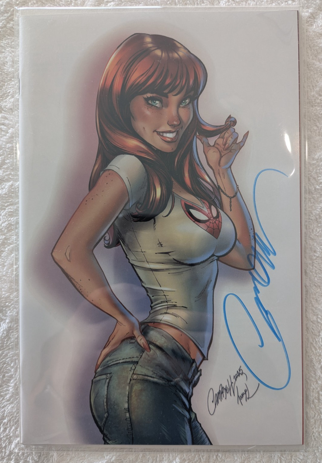 Amazing Spider-Man #6 J Scott Campbell Signed MJ Virgin Variant NM COA #0090