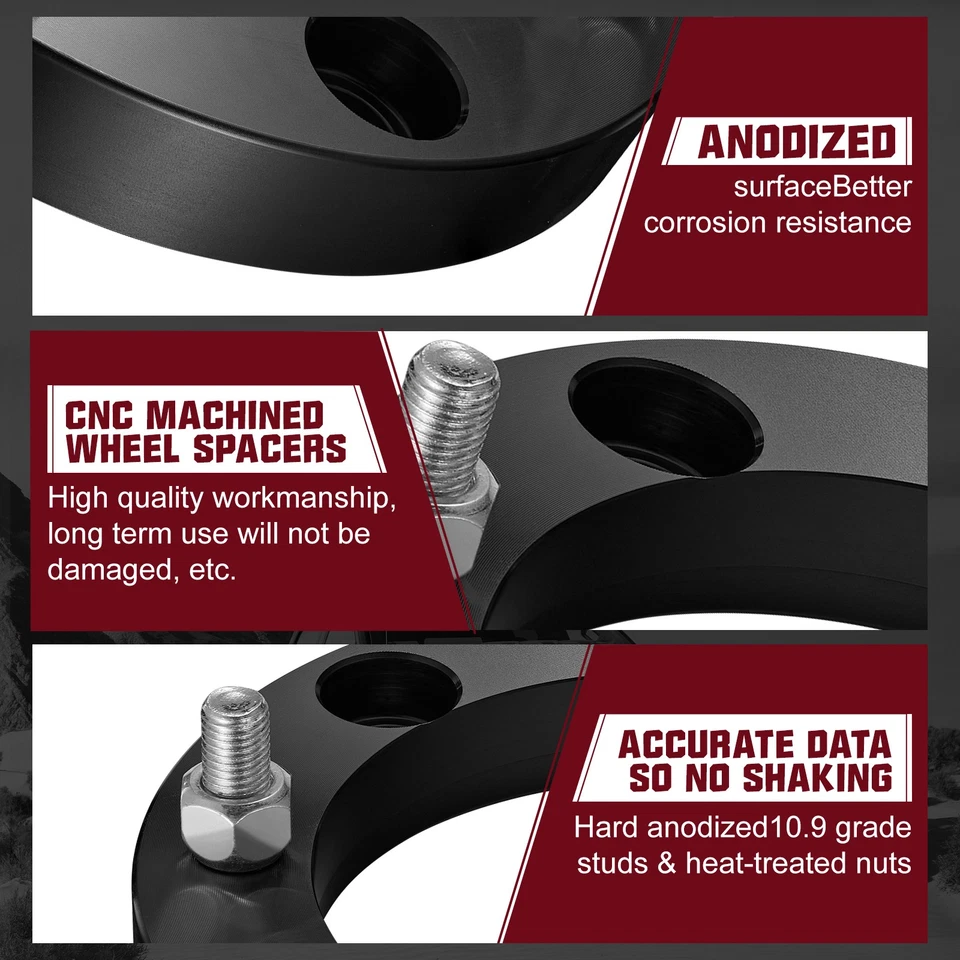 Espaciadores de rueda 4 piezas 2"" 4x156 4/156 12x1,5 para Polaris Ranger RZR Crew XP 900 1000 Foto 4 de 4