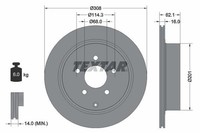 2X Textar Bremsscheibe 92149303 FüR Infiniti Nissan