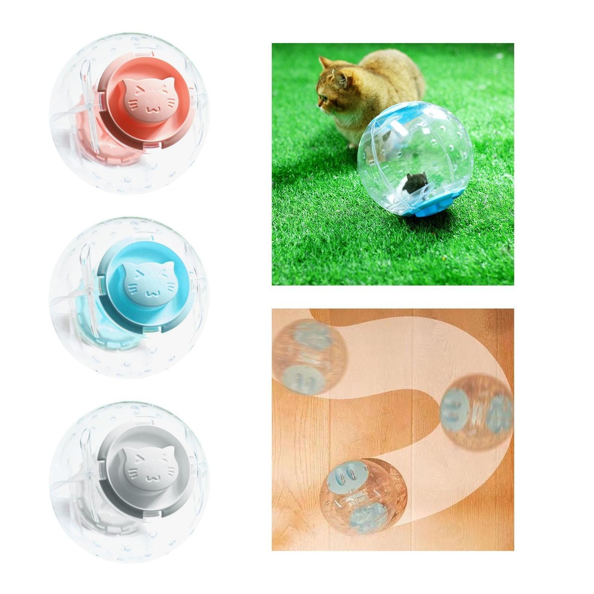 Bewegende Harry de Hamster in hamsterbal op batterijen