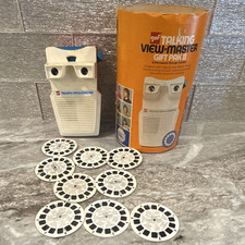 GAF Talking View-Master Gift Pak II Viewer w/ Box Case Reels