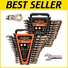 24-Piece | Metric and SAE | Ratchet Combination Wr