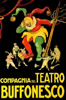 366795 Theater Show Music Teatro Buffonesco Italy Art Decor Print Poster
