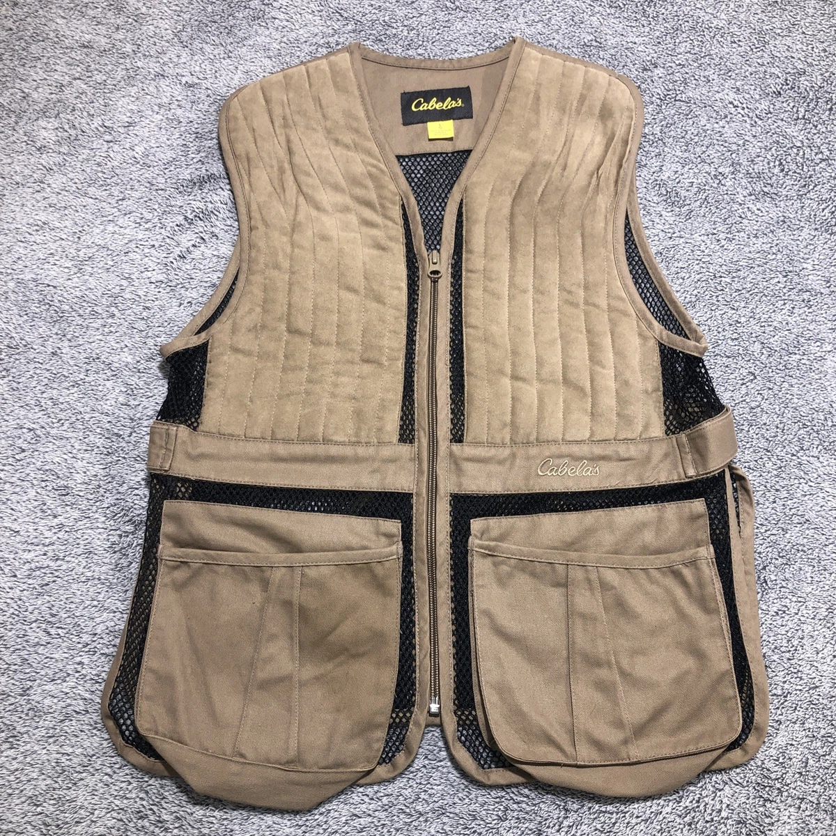 Gilet Cabela's Homme, 3XL, Beige, Poches Extérieures Et Intérieures, Pour Pêche Et Chasse