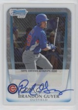 2011 Bowman Chrome Prospects Refractor 292/500 Brandon Guyer #BCP168 Auto 3m8