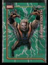 2026 Topps Chrome Marvel Comics #144 Sabretooth Storm's Green Lightning #/99