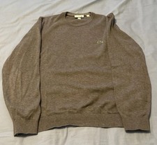 Men  s Lacoste Sweater Gray Size Medium