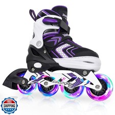 Nattork Adjustable Inline Skates for Kids,Boys Girls Roller Skate