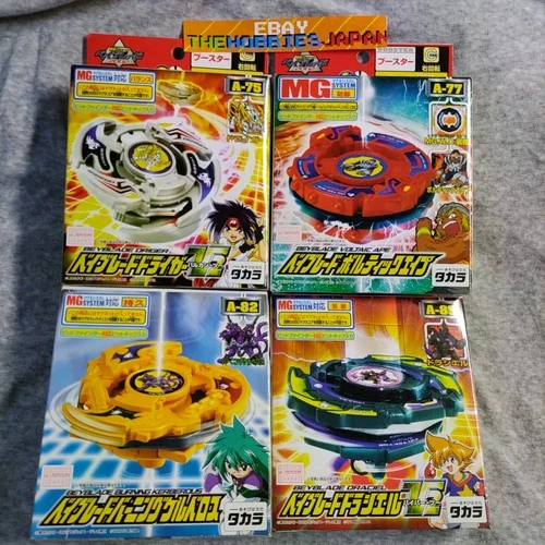 A-75 Driger V2 A-77 Voltaic Ape A-82 A-85 Draciel Set - Beyblade V-Force Vortex