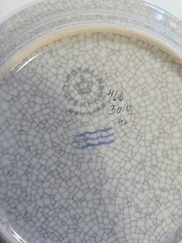 ROYAL COPENHAGEN Thorkild Olsen Crackle Glaze Small Dish 5” - Picture 6 of 6