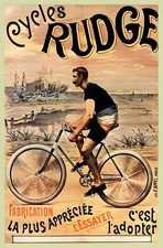 16346.Póster Decoración Pared.Arte Interior.Ciclos Rudge Bicicleta Anuncio Carreras Ciclista