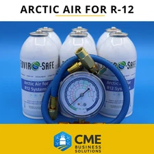 Envirosafe Auto A/C Artic Air for R12, GET COLDER AIR, A/C Coolant Support