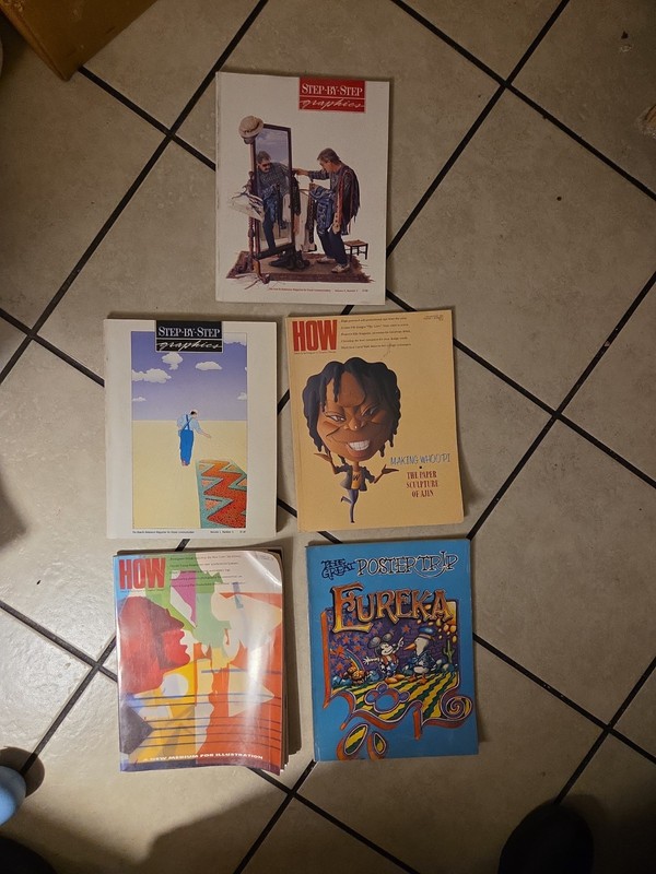Lot Of 5 Step By Step and How  Graphics Magazines 