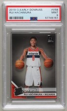 2019 Panini Clearly Donruss Rated Rookie Variation Rui Hachimura PSA 9 MINT ya6