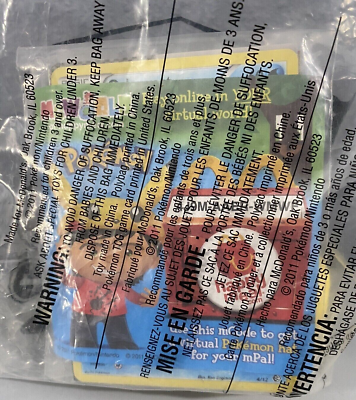 2011 Pokemon Pikachu & 1 Klink Card McDonalds Happy Meal Toy | eBay