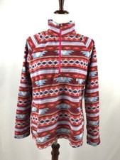 Eddie Bauer Women's Fast Fleece Raglan Pullover 1/4 ZipSweater TRCOTTA Sz:L NWT 