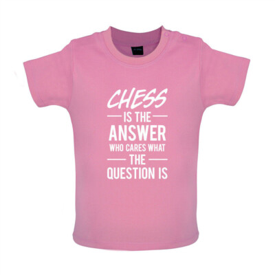 Chess Is The Answer - Baby T-Shirt / Babygrow - Player Gambit Board Pieces Rook
