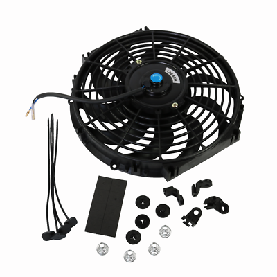 12 Inch Universal Slim Fan Push Pull Electric Radiator Cooling 12V Mount Kit - Foto 5