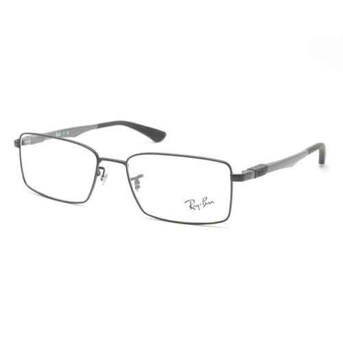Occhiali da vista Ray-Ban RB 6275 2503 moda uomo rettangolare metallo nero  | eBay