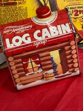 Vintage 1987 Log Cabin Syrup 100th Anniversary 1887-1987 Canister