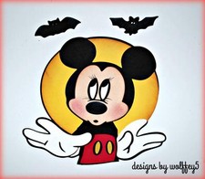 CRAFTECAFE DISNEY HALLOWEEN paper piecing premade scrapbook diecut piece WOLFFEY