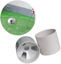 Golf Green 3 Holes Cup Plastic Practice Aids Putting Putter 4 Inch 6 Inch US