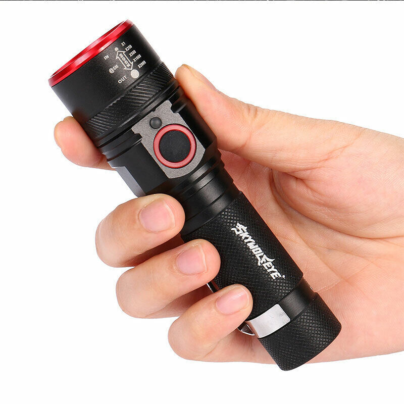 Super Bright Tactical LED Flashlight Torch Small Handheld Light Rechargeable - Picture 8 of 12