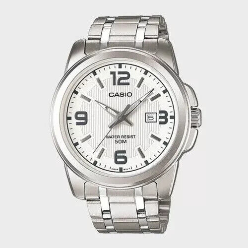 CASIO Men's Wrist Watch MTP-1314D-7A | 50M Water Resistance, Stainless Steel Ban - Picture 1 of 1