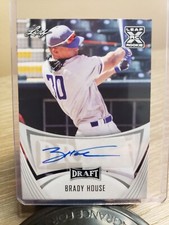 Brady House 2021 Leaf Draft Auto Prospect Silver Autograph Washington Nationals