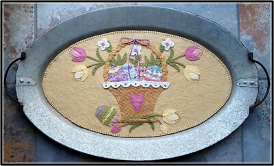 PATTERN~*Easter Blessings*~Easter Basket & Easter Eggs Table Runner~*PATTERN*