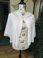 Shadowline Vintage Womens Medium Nylon Lace Night Top Cover Cropped