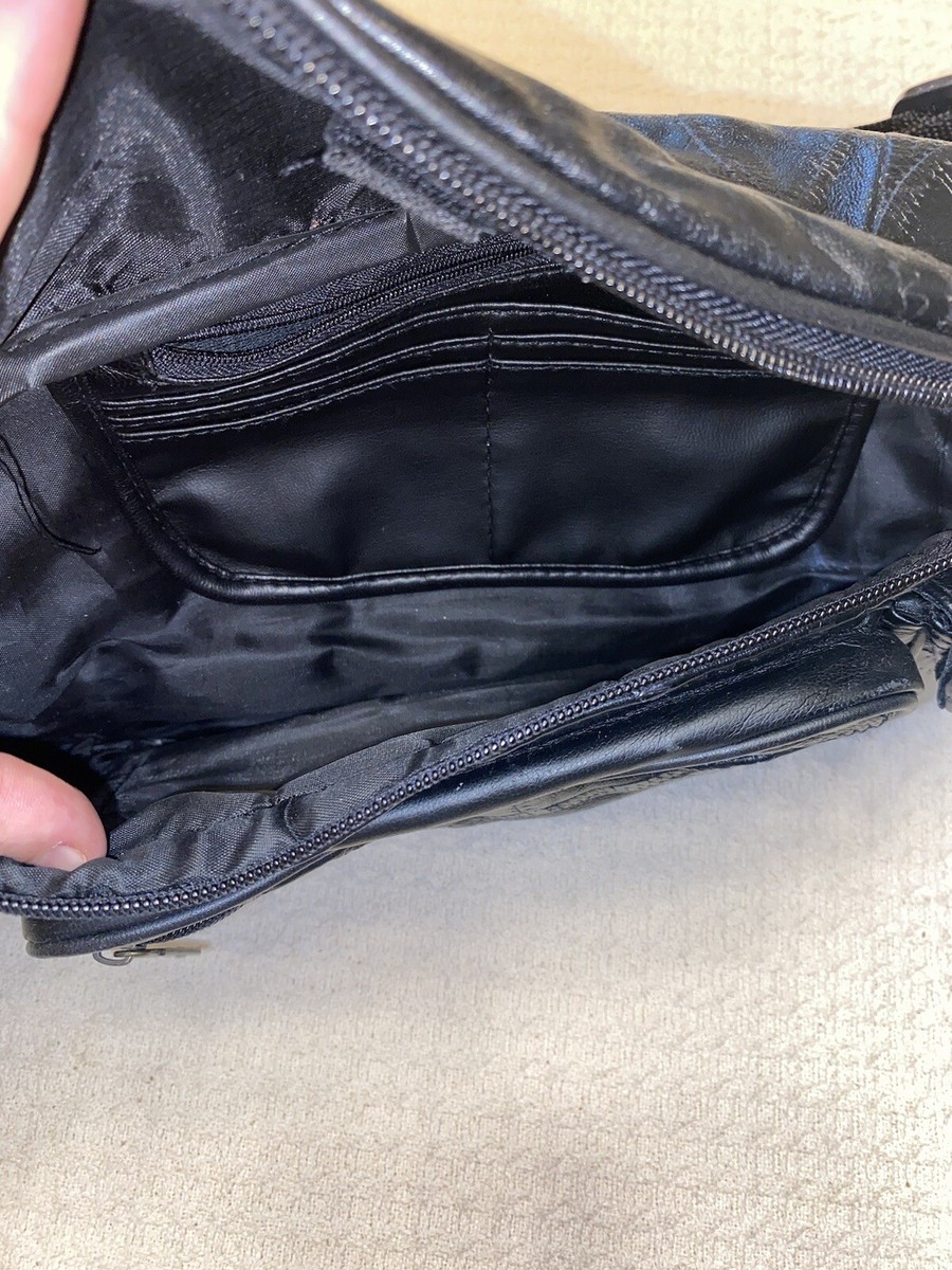 Retired Kanhwa Fanny Pack Black Black Leather Adjustable 12 Retired Kanhwa Fanny Pack Black Black Leather Adjustable 12