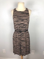 Ann Taylor LOFT Animal Print Sleeveless Dress, Size S