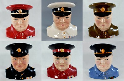 VINTAGE CARLTON WARE WINSTON CHURCHILL FIGUR TOBY KRÜGE - VERSCHIEDENE VERFÜGBAR